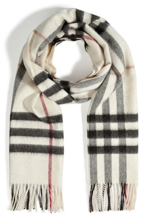 burberry ivory check scarf|classic check burberry scarf.